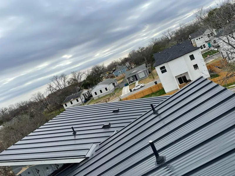 Standing seam metal roof panels with vents for Skylight Repair in East Norriton
